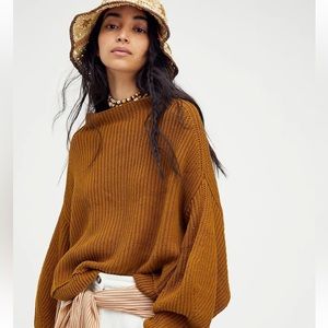 Free People Emmy Mock Neck Sweater
